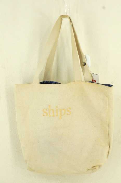 SHIPS (シップス) リバーシブルキャンバストートバッグ レディース バッグ