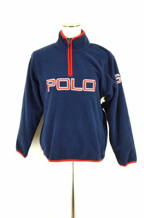 Polo by RALPH LAUREN （ポロバイラルフローレン） フロントロゴハーフジップフリース レディース トップス