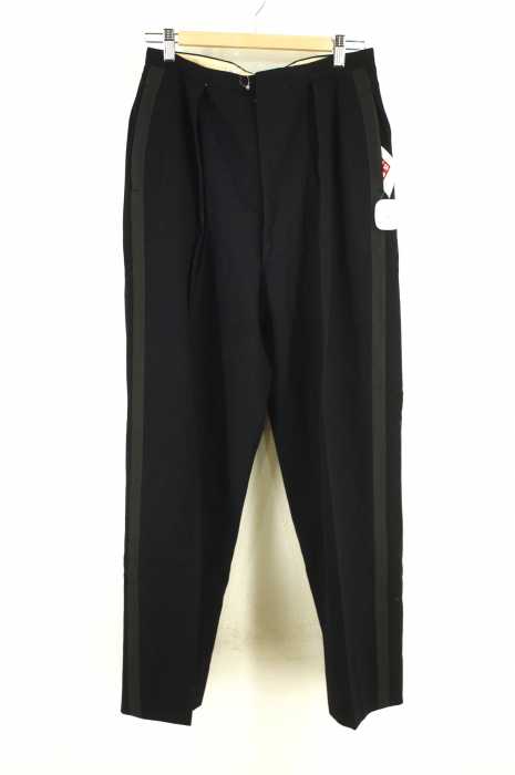 USED （ブランド不明） ウール側章　サイドライン　ワイドスラックスパンツ メンズ パンツ