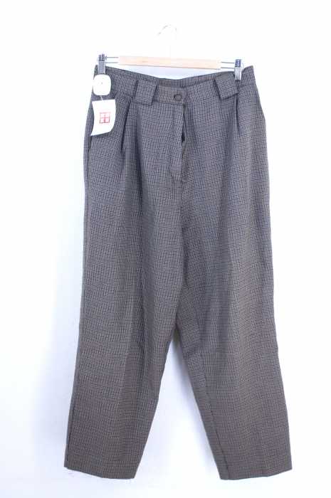 USED古着  （ユーズドフルギ） 90S ガンクラブチェックワイドスラックス レディース パンツ