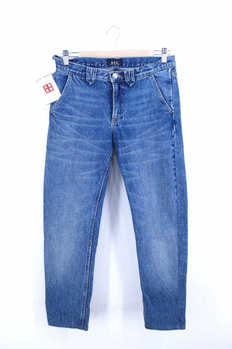 A.P.C. (アーペーセー) ウォッシュ加工テーパードデニム レディース パンツ
