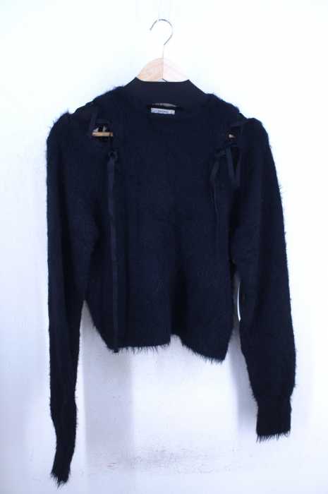 Eatme イートミー オフショルダーレースアップニット レディース ワンピース ブランド古着買取販売バズストア