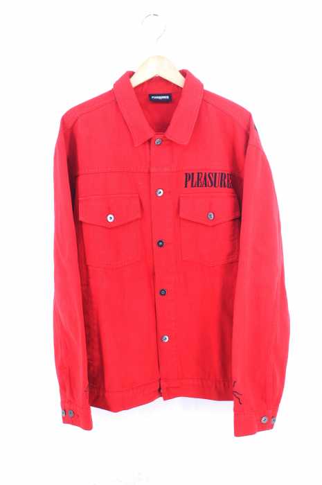 PLEASURES(プレジャーズ) WEB DENIM JACKET メンズ アウター