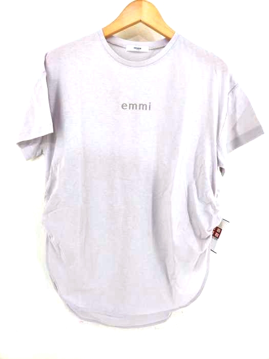 emmi yoga（エミーヨガ） 20SS サイドギャザーロゴPT TEE レディース トップス