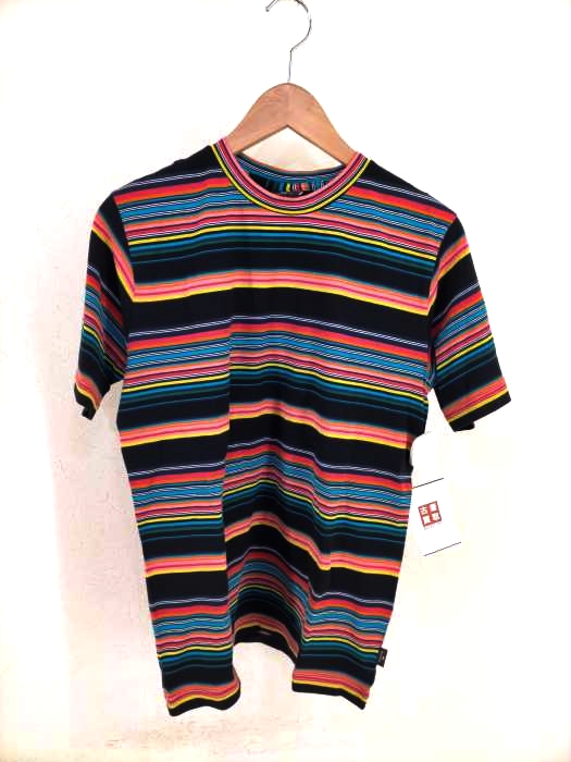 PS Paul Smith(ピーエスポールスミス) 19AW African Flag マルチボーダーTシャツ メンズ トップス