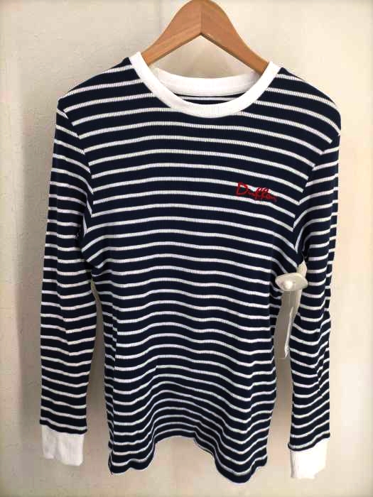 The DUFFER of ST.GEORGE(ザダファーオブセントジョージ) WAFFLE BORDER L/SL TEE メンズ トップス