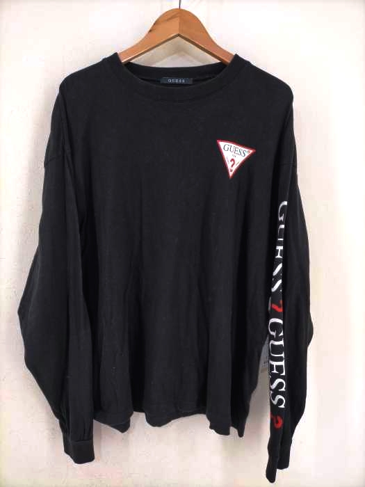 GUESS(ゲス) 袖プリント長袖カットソー メンズ トップス