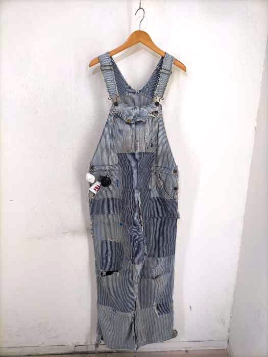 Bluebell（ブルーベル） 50S-60S sanforized ヒッコリー再構築デザインオーバーオール メンズ オールインワン