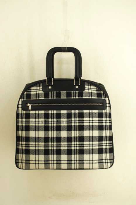 COMME des GARCONS COMME des GARCONS （コムデギャルソンコムデギャルソン） ウールチェックレザーボストン レディース バッグ