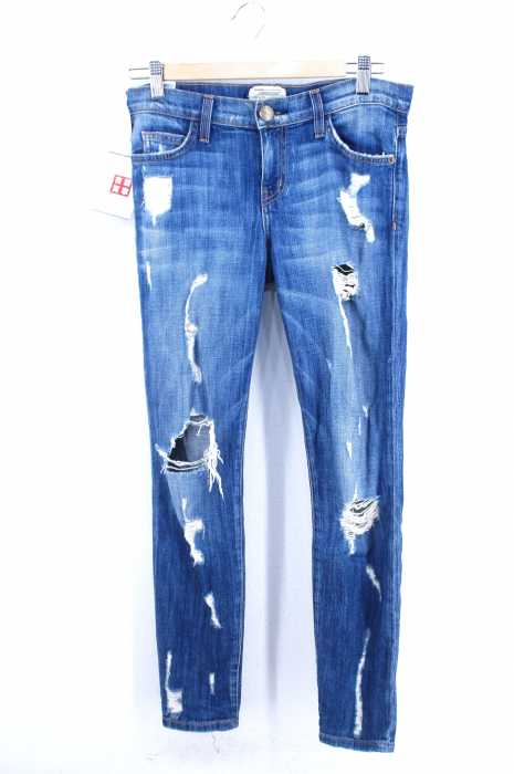 CURRENT ELLIOT（カレントエリオット） ダメージ加工 デニムパンツ レディース パンツ