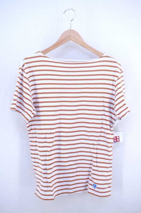 ORCIVAL(オーチバル) ボーダー柄ボートネックTシャツ メンズ トップス