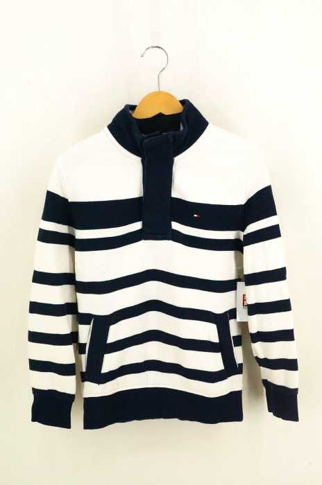 TOMMY HILFIGER (トミーヒルフィガー) ハーフスナップボーダースウェット メンズ トップス