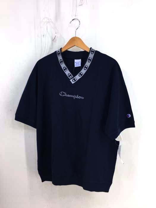 Champion（チャンピオン） 19SS ロゴ刺繍 VネックTシャツ メンズ トップス