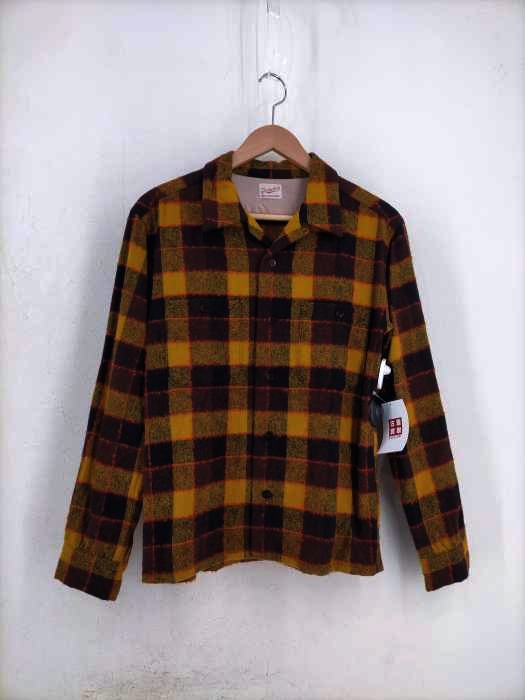 TENDERLOIN（テンダーロイン） 14aw T-WOOL SHT WP ボックスシルエット 開襟ネルシャツ メンズ トップス