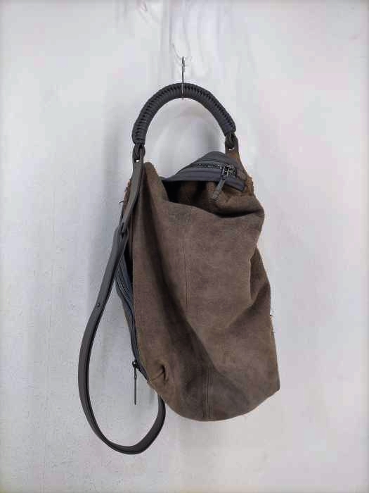 HELMUT LANG（ヘルムートラング） 90S 本人期 2WAY ダメージ加工レザーショルダーバッグ メンズ バッグ