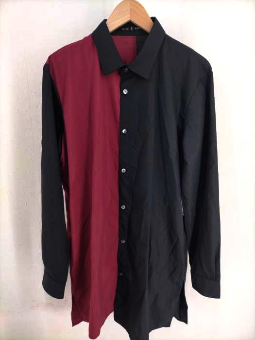 NO ID.BLACK（ノーアイディー ブラック） 20SS アシンメトリーロングシャツ メンズ トップス