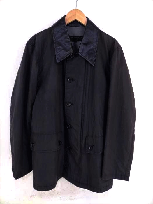COMME des GARCONS HOMME（コムデギャルソンオム） AD2003 03AW 襟レザー切替ブルゾン メンズ アウター
