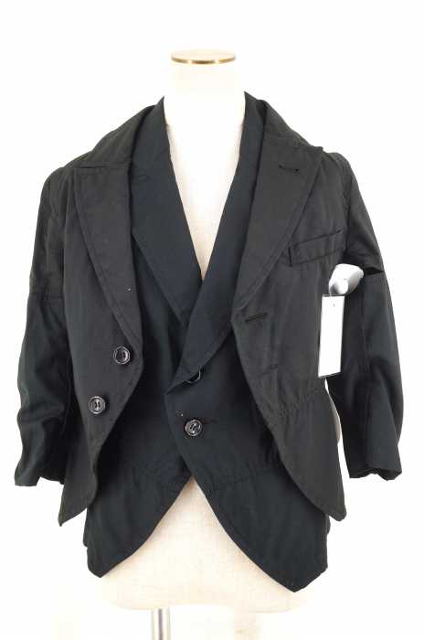 COMME des GARCONS COMME des GARCONS(コムデギャルソンコムデギャルソン) AD2009 デザインドッキングテーラードジャケット レディース アウター