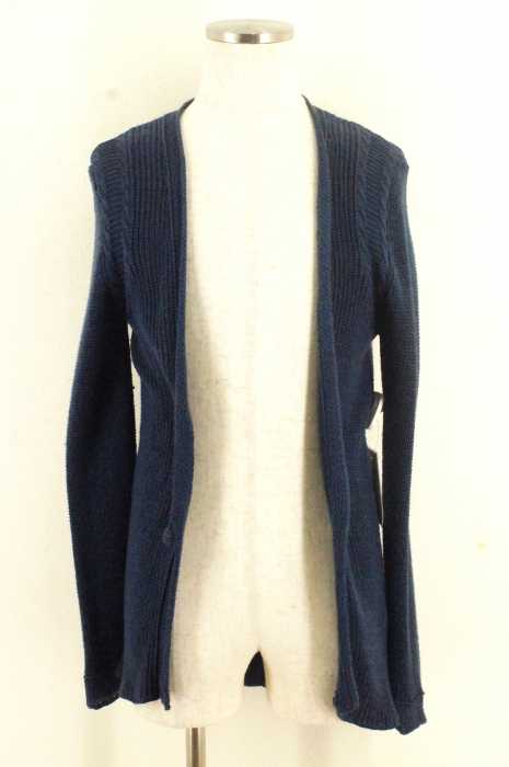 Violet Buffalo Wallows （） 畦編みコットンカーディガン メンズ トップス