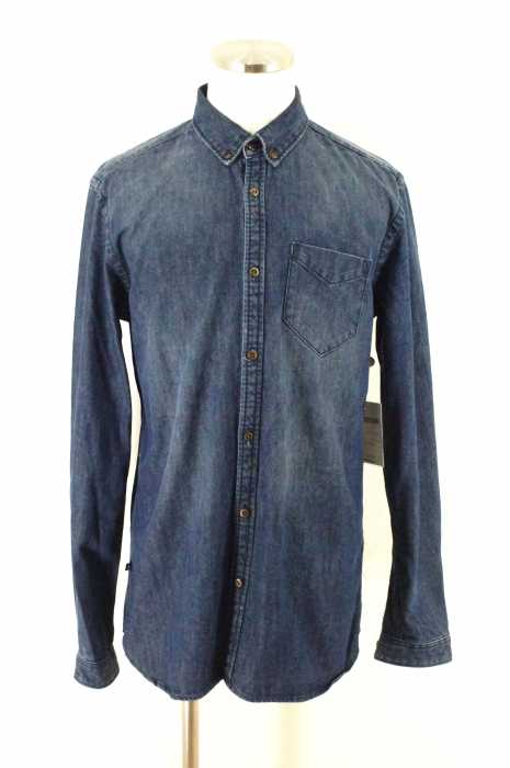 Dr.Denim (ドクターデニム) デニムボタンダウンシャツ メンズ トップス