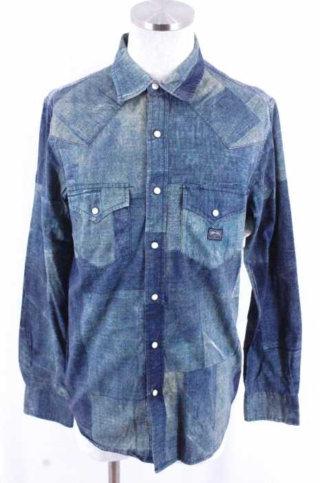 DENIM & SUPPLY RALPH LAUREN (デニムアンドサプライ ラルフローレン) 転写プリントウエスタンシャツ メンズ トップス