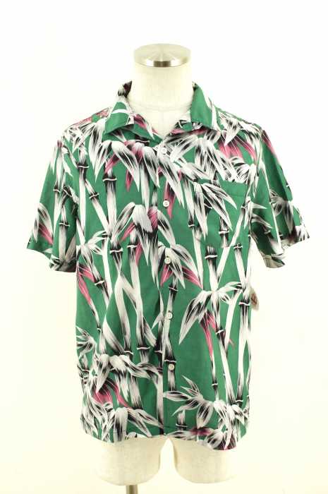 STUSSY （ステューシー） オープンカラー半袖総柄シャツ レディース トップス