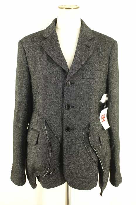 COMME des GARCONS （コムデギャルソン） ラメ混中綿カットオフ3Bジャケット レディース アウター