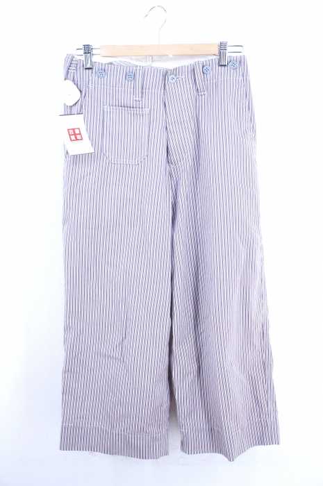 HAVERSACK （ハバーサック） ストライプクロップドワークパンツ レディース パンツ
