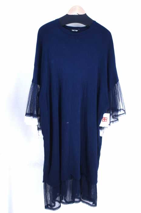 Candy Stripper (キャンディストリッパー) SCALLOP HEM TULLE SWITCHED ワンピース レディース ワンピース