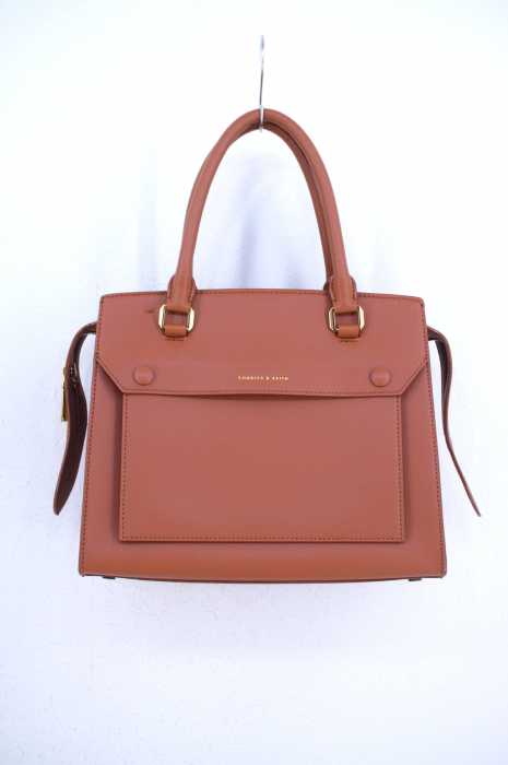 CHARLES & KEITH（チャールズキース） 2way レザースクエアショルダーバッグ レディース バッグ
