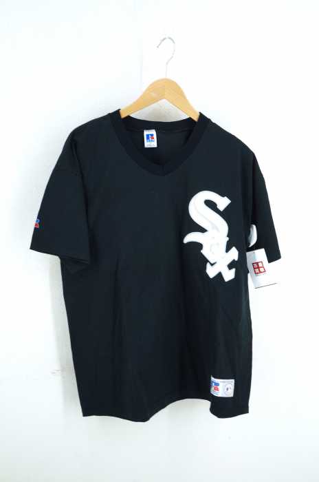 RUSSELL ATHLETIC（ラッセルアスレチック） USA製 90S White Sox Vネック チーム Tシャツ メンズ トップス