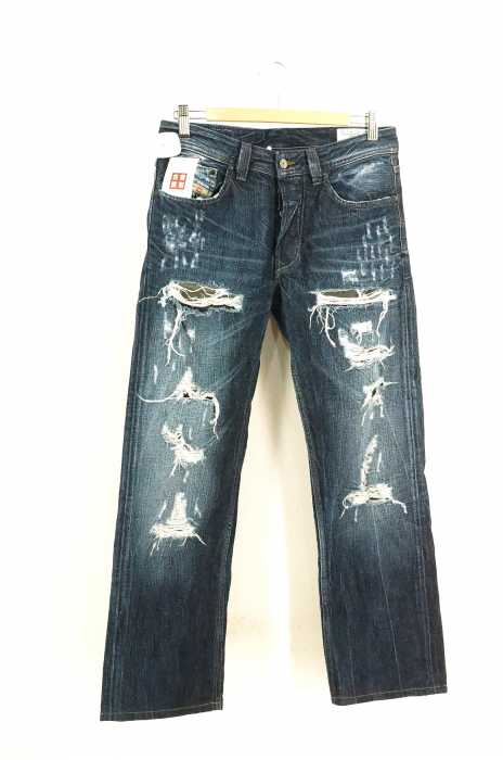 DIESEL (ディーゼル) LARKEE ダメージ加工デニムパンツ メンズ パンツ