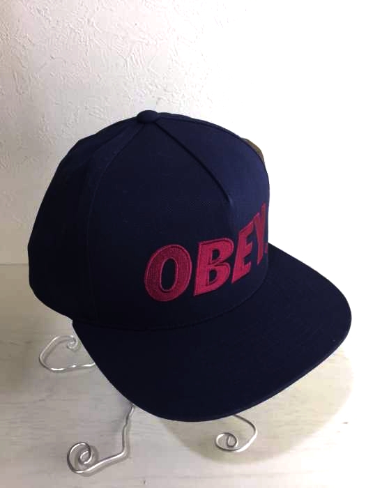 OBEY（オベイ） ロゴ刺繍6パネルキャップ メンズ 帽子