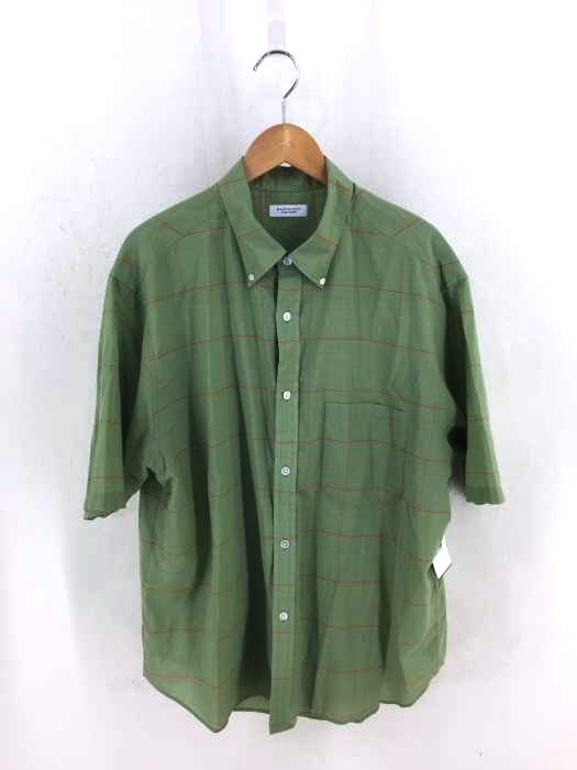 BEAUTY&YOUTH UNITED ARROWS(ビューティーアンドユースユナイテッドアローズ) 20SS カラー ウインドウペン ビッグフォルム シャツ メンズ トップス