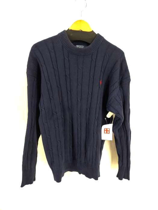 Polo by RALPH LAUREN（ポロバイラルフローレン） 胸刺繍コットンケーブルニット メンズ トップス