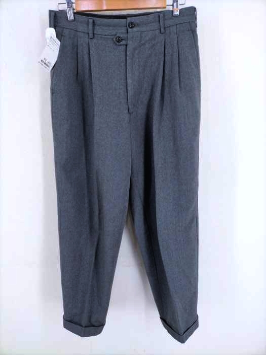 COMME des GARCONS HOMME（コムデギャルソンオム） AD1990 90AW ウールボタンデザイン2タックスラックス メンズ パンツ