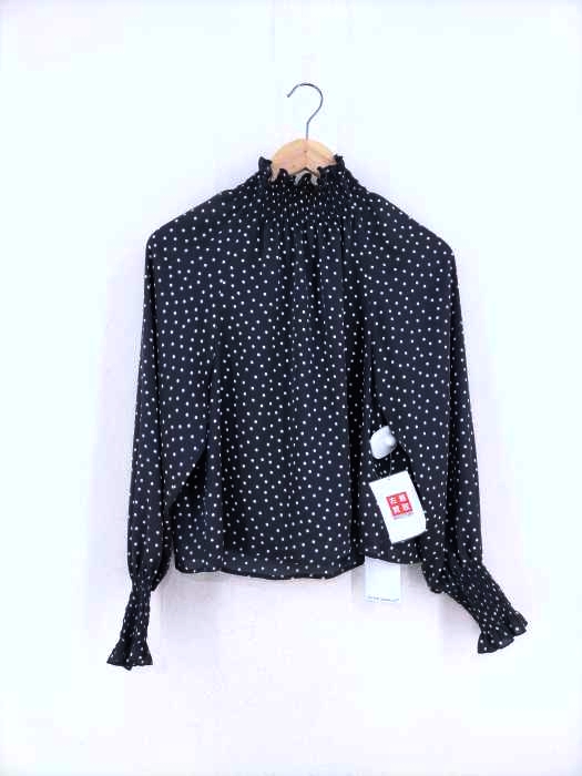 ANAYI（アナイ） 21SS ランダムドットプリントシャーリングブラウス レディース トップス