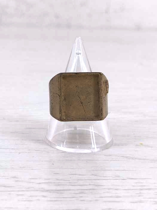 Martin Margiela（マルタンマルジェラ） 11 Square brass Ring メンズ アクセサリー