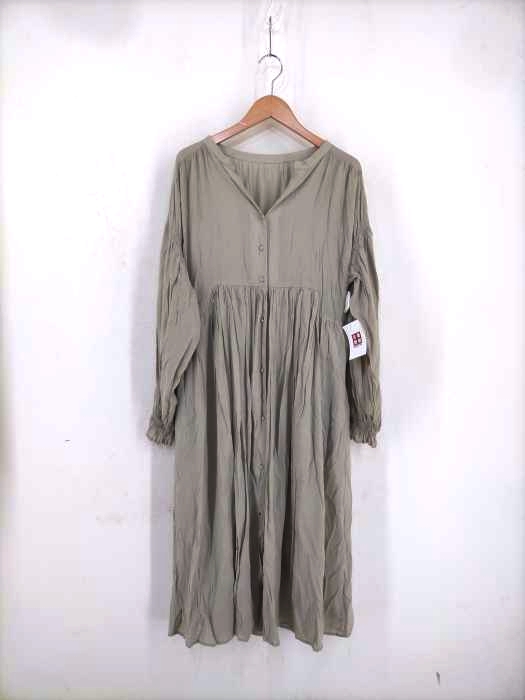 mystic(ミスティック) 19SS ヨークギャザー前開きワンピース レディース ワンピース