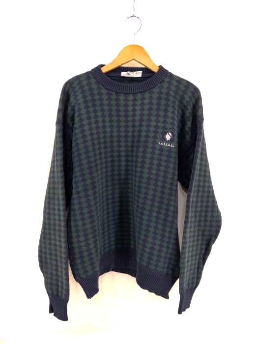 USED古着（ユーズドフルギ） CAESARS 総柄コットンニット メンズ トップス