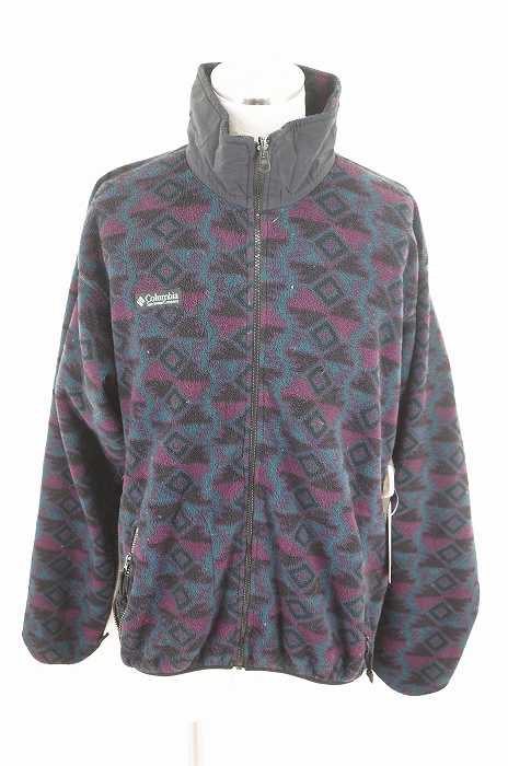 Columbia （コロンビア） 総柄ジップフリース メンズ トップス