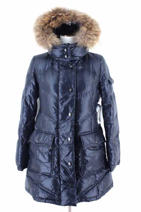 BURBERRY LONDON BLUE LABEL (バーバリーロンドンブルーレーベル) ファー付きダウンコート レディース アウター