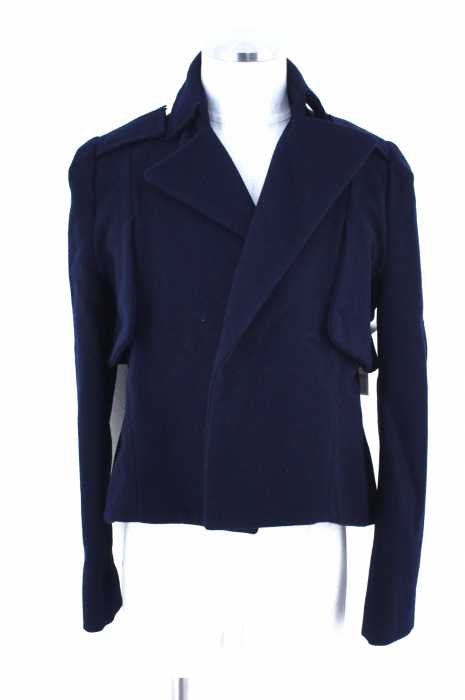 YOHJI YAMAMOTO (ヨウジヤマモト) ウール混デザインコート レディース アウター