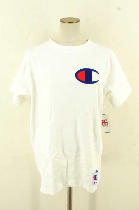 X-girl × Champion (エックスガール × チャンピオン) BIGロゴ刺繍Tシャツ レディース トップス