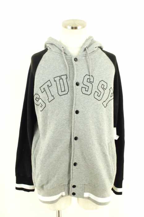 STUSSY （ステューシー） ロゴプリントスナップボタンスタジャン ブルゾン メンズ アウター