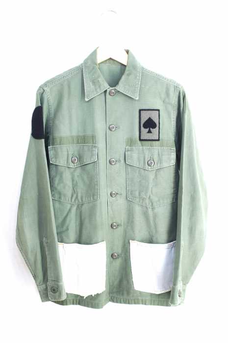 USED古着 (ユーズドフルギ) 60S US ARMY リメイクユーティリティ シャツ メンズ トップス