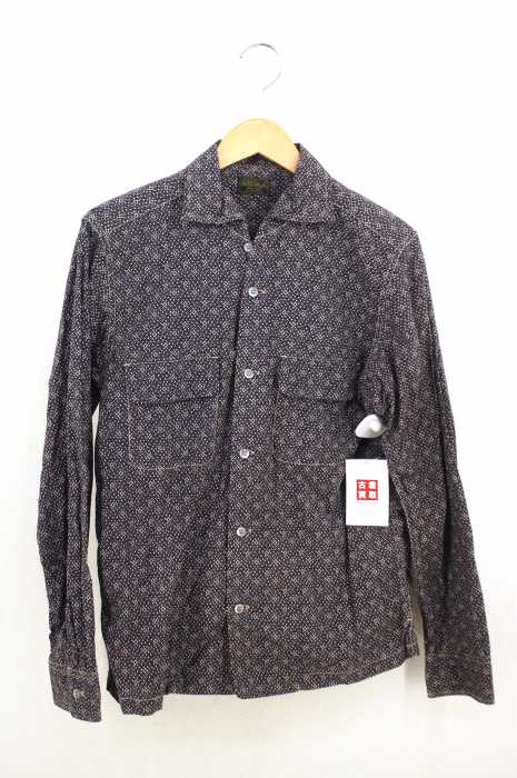 OLD JOE&CO. （オールドジョーアンドコー） DETACHABLE COLLAR SHIRT　総柄ボタンシャツ メンズ トップス