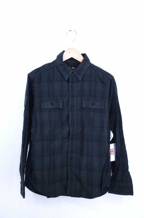 UES WEAR WELL（ウエス） チェック柄ミリタリーシャツ メンズ トップス