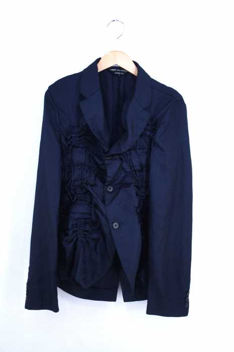 COMME des GARCONS HOMME PLUS （コムデギャルソンオムプリュス） AD2018 19SS Suit Comeback Crazy Suits期 Look23  カットオフ加工 ラメ糸シャーリングテーラードジャケット メンズ アウター