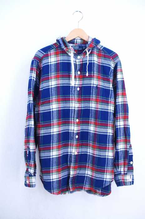Polo by RALPH LAUREN （ポロバイラルフローレン） フードチェックネルシャツ メンズ トップス